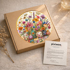Wildflower Bouquet Stained Glass Suncatcher