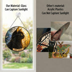 Black Cat Memorial Suncatcher as window decor