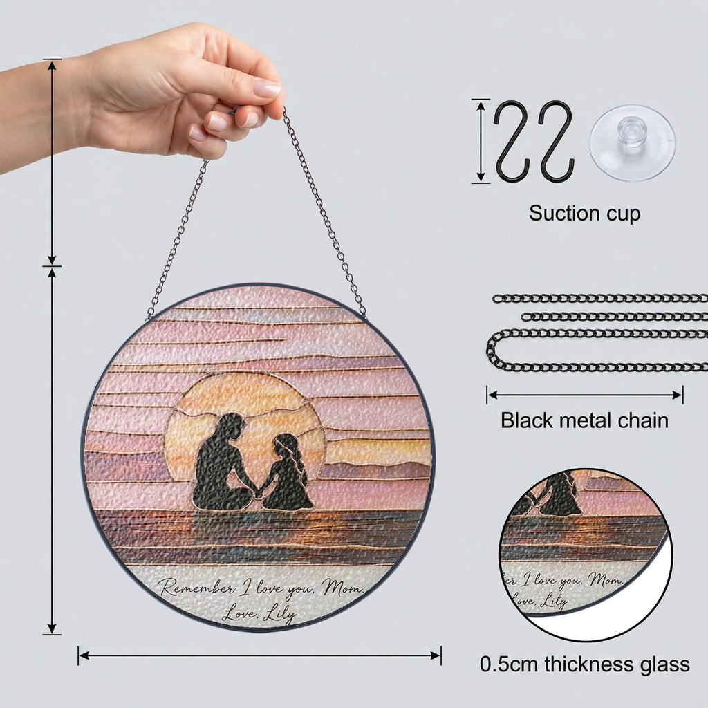 Personalized Mother’s Day Suncatcher Gift, Custom Name Mom Sun