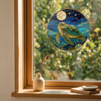 Sea Turtle Stained Glass Suncatcher