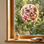 Mockingbird & Magnolia Stained Glass Suncatcher
