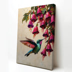Hummingbird Canvas Wall Art Stained Glass Prints