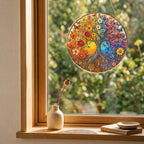 Tree of Life Sunrise Stained Glass Suncatcher