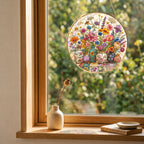 Wildflower Bouquet Stained Glass Suncatcher