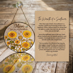 Mom Sunshine Stained Glass Suncatcher
