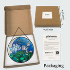 Personalized Memorial Suncatcher – Look For Me In The Moonlight Lotus Stained Glass