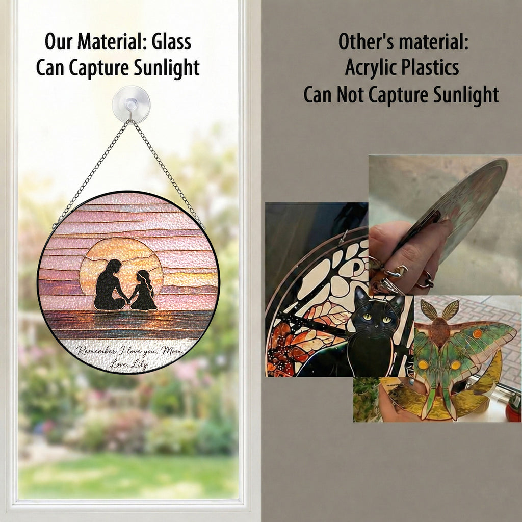 Personalized Mother’s Day Suncatcher Gift, Custom Name Mom Sun