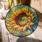 Sunflower Stained Glass Suncatcher