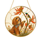 Personalized Dog & Hummingbird Suncatcher