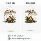 Sparrow & Daisy Umbrella Holographic Acrylic Suncatcher