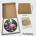Lotus Flower Stained Glass Suncatcher
