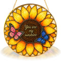 You Are My Sunshine Sunflower Stained Glass Suncatcher