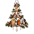 Dog Lover Christmas Tree Holographic Acrylic Suncatcher