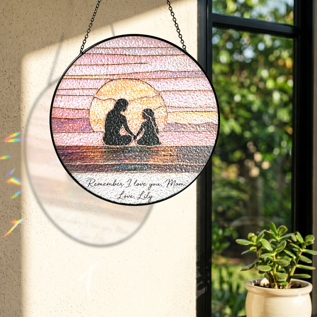Personalized Mother’s Day Suncatcher Gift, Custom Name Mom Sun