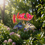 Swallowtail Butterflies & Tiger Lily Holographic Acrylic Suncatcher