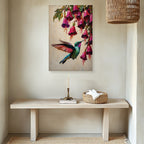 Hummingbird Canvas Wall Art Stained Glass Prints