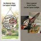 Teacher Appreciation Apple Tree Stained Glass Suncatcher
