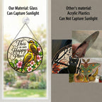This Is Our Happy Place Songbird Stained Glass Suncatcher