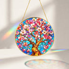 Cherry Blossom Stained Glass Suncatcher