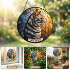 Tabby Cat Memorial Suncatcher gift box packaging