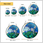 Personalized Memorial Suncatcher – Look For Me In The Moonlight Lotus Stained Glass