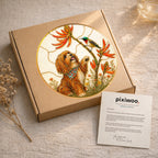 Personalized Dog & Hummingbird Suncatcher