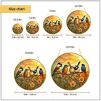 Colorful Birds on a Branch Stained Glass Suncatcher