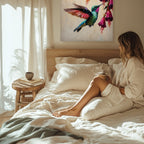 Hummingbird Canvas Wall Art Stained Glass Prints