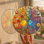 Tree of Life Sunrise Stained Glass Suncatcher