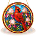 Cardinal Stained Glass Suncatcher