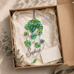 Personalized Monstera Trailing Vine Holographic Acrylic Suncatcher
