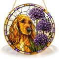 Cocker Spaniel & Allium Suncatcher gift box packaging