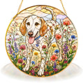 Dog & Wildflowers Stained Glass Suncatcher gift box packaging