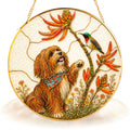 Personalized Dog & Hummingbird Suncatcher