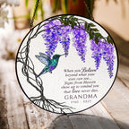 Personalized Wisteria Memorial Suncatcher