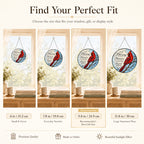 Cardinal Memorial "Your Life Was a Blessing" Stained Glass Suncatcher