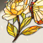 Butterfly Flower Suncatcher with Crystal