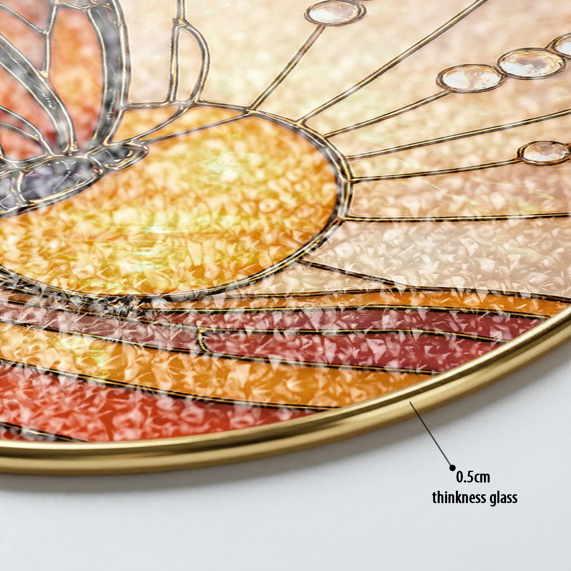 Butterfly Stained Glass Suncatcher - Fire & Bloom