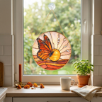 Butterfly Stained Glass Suncatcher - Fire & Bloom