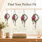 Pink Roses & Doves Holographic Acrylic Suncatcher