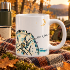 Personalized Past Midnight Frog Couple Mug