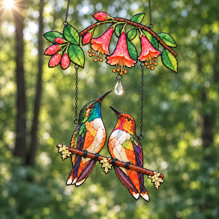 Rest Your Wings Holographic Suncatcher