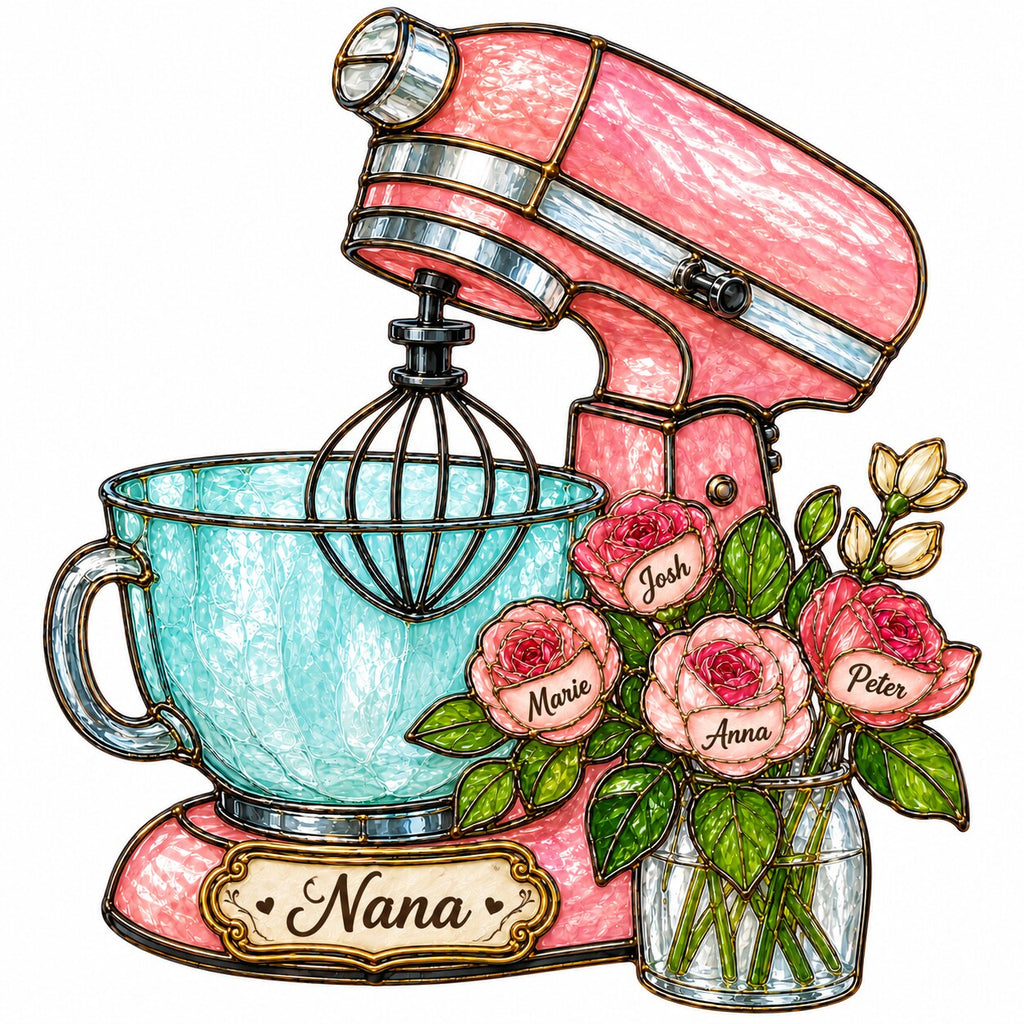 Personalized Stand Mixer Shaker Desk Name Sign