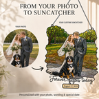 Custom Couple Photo Portrait Acrylic Suncatcher