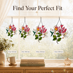 Hummingbird & Honeysuckle Holographic Acrylic Suncatcher