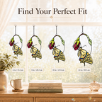 Swallowtail Butterfly & Pink Blossom Holographic Acrylic Suncatcher