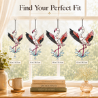 Dancing Flamingo Holographic Acrylic Suncatcher