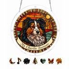 Personalized Dog Memorial Acrylic Puzzle Suncatcher – Forever In My Heart