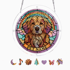 Personalized Dog Memorial Acrylic Puzzle Suncatcher – Custom Pet Name