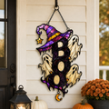 BOO Ghost Trio with Witch Hat Holographic Acrylic Suncatcher
